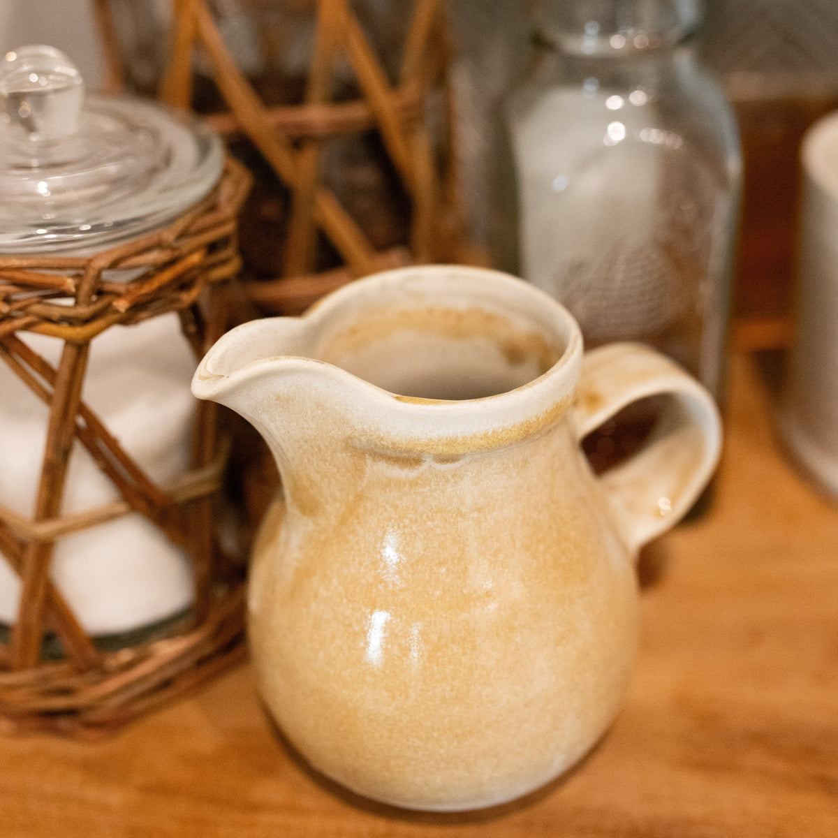 Stoneware Creamer | Tan