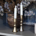 6" Ivory LED Taper Candles | Set of 2
