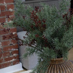 30" Burgundy Berry Stem