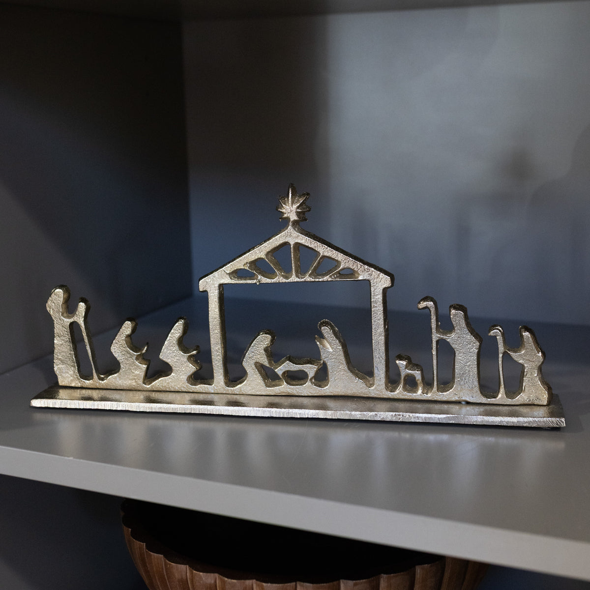 Gold Tabletop Nativity