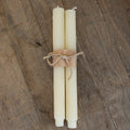 10" Pleated Taper Candle | Set of 2