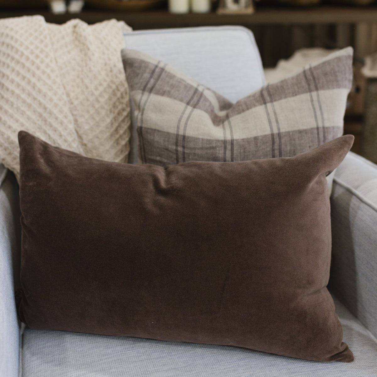 Vera Luxe Velvet Pillow | Clove