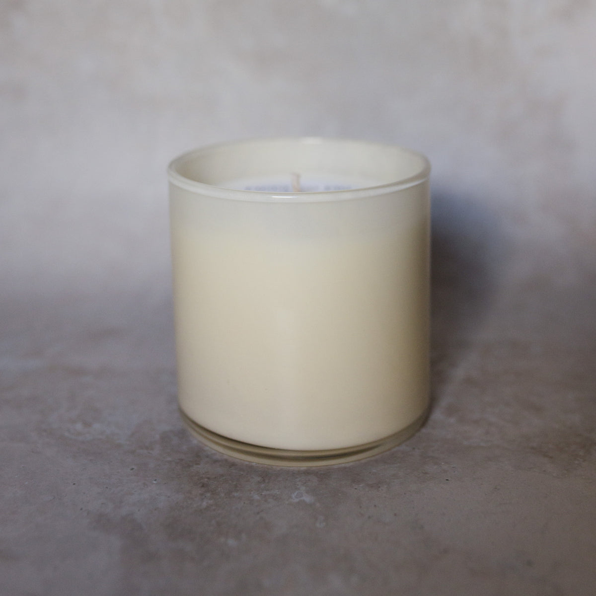 12 oz. Cream Glass Candle | Cashmere