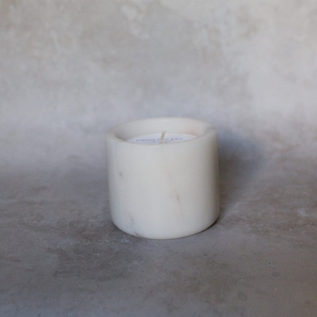 White Marble Candle | Palo Santo