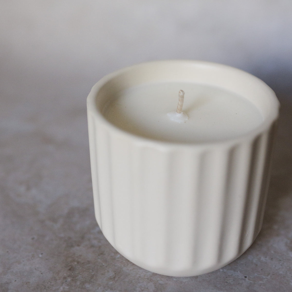 Ridge Ceramic Candle | Maple Souffle