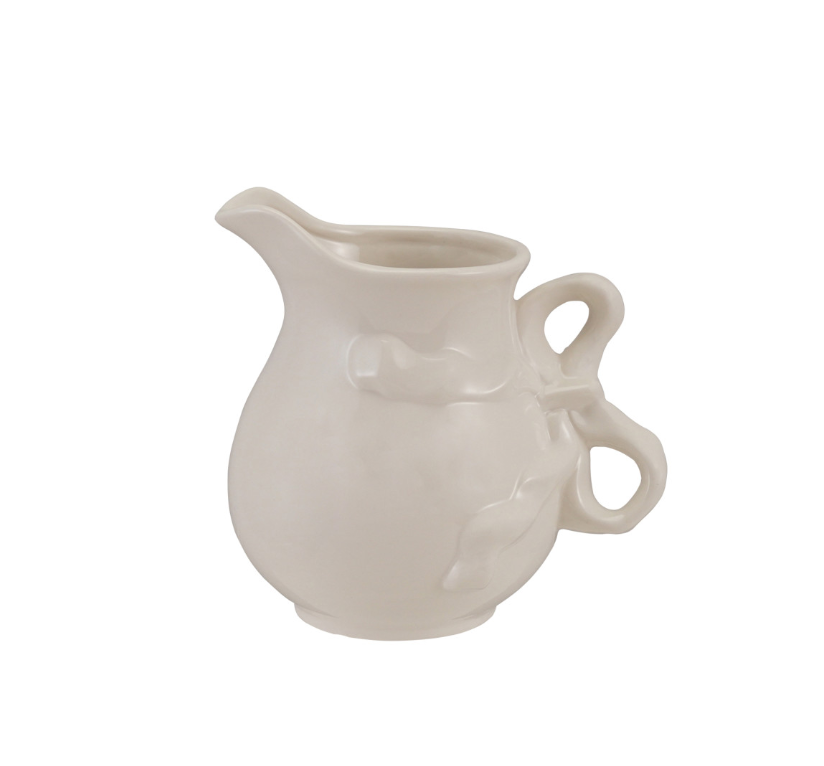 Stoneware Pitcher with Bow Handle