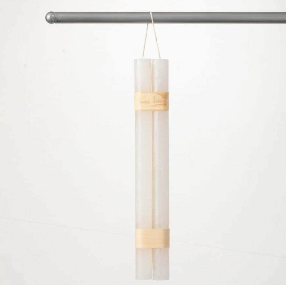 10" Hanging Tapers | White