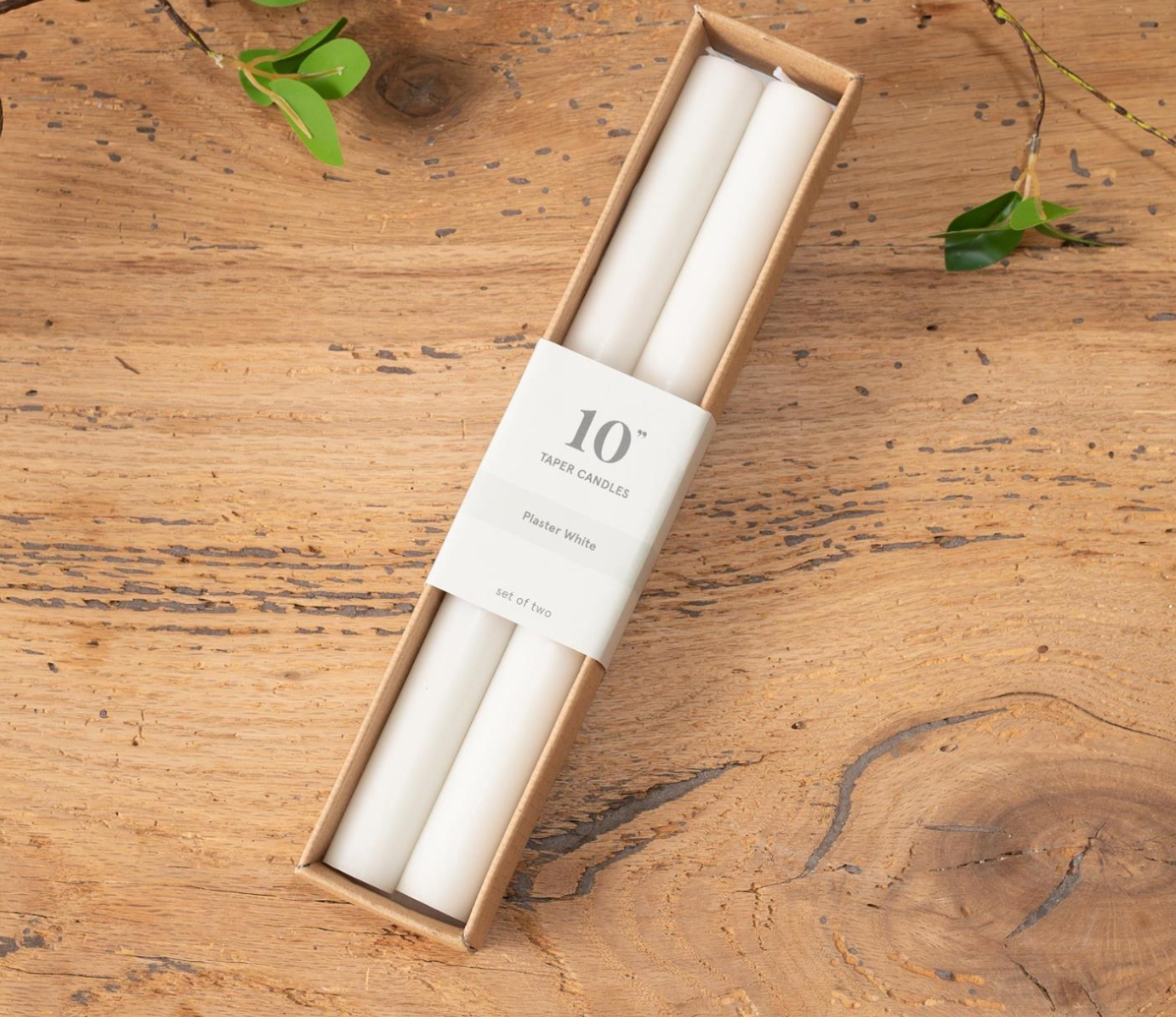 10" Smooth Taper Candles | Set of 2