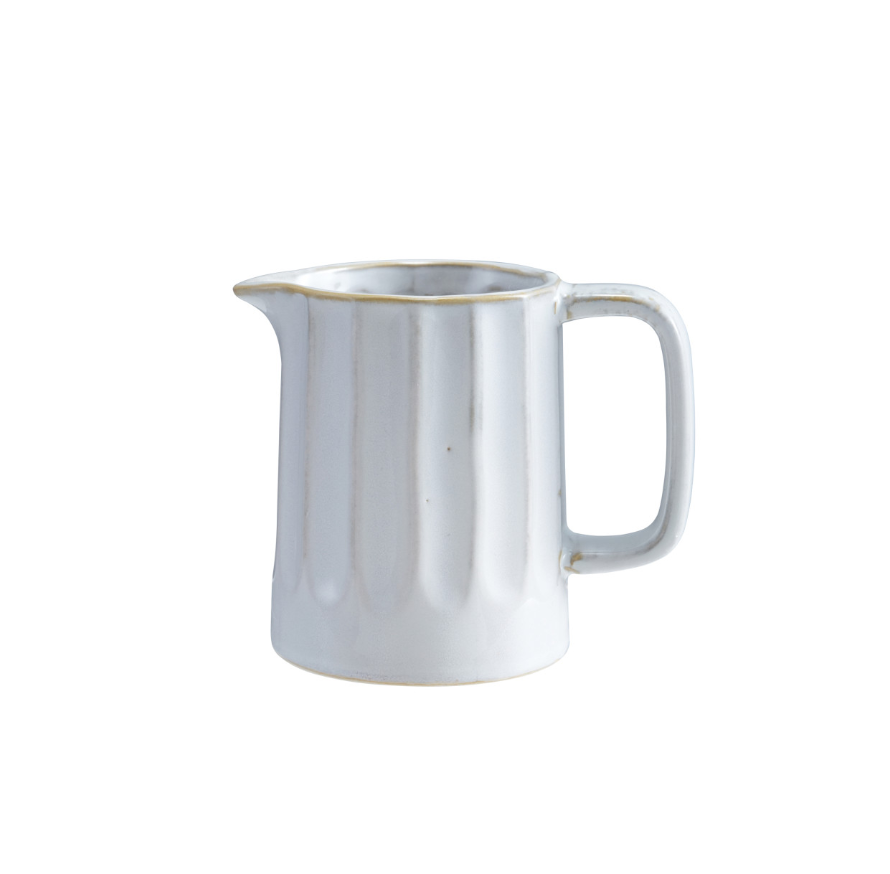 12oz Stoneware Ribbed Creamer