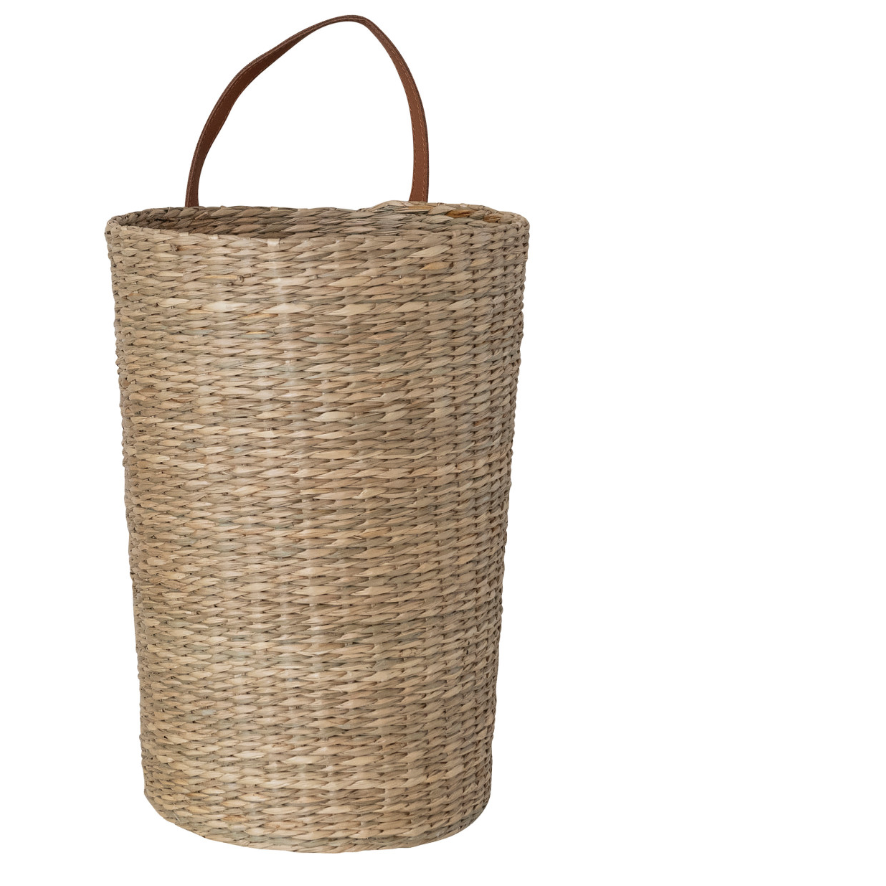 Hand-Woven Seagrass Hanging Basket