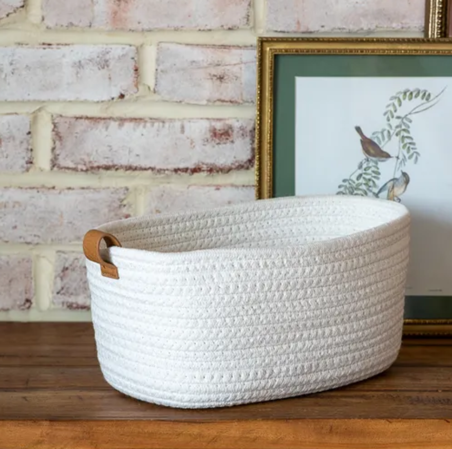 Large Ivory Basket