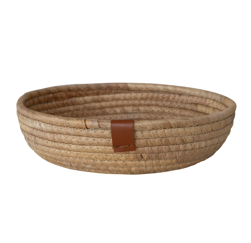 Hand-Woven Seagrass & Water Hyacinth Basket