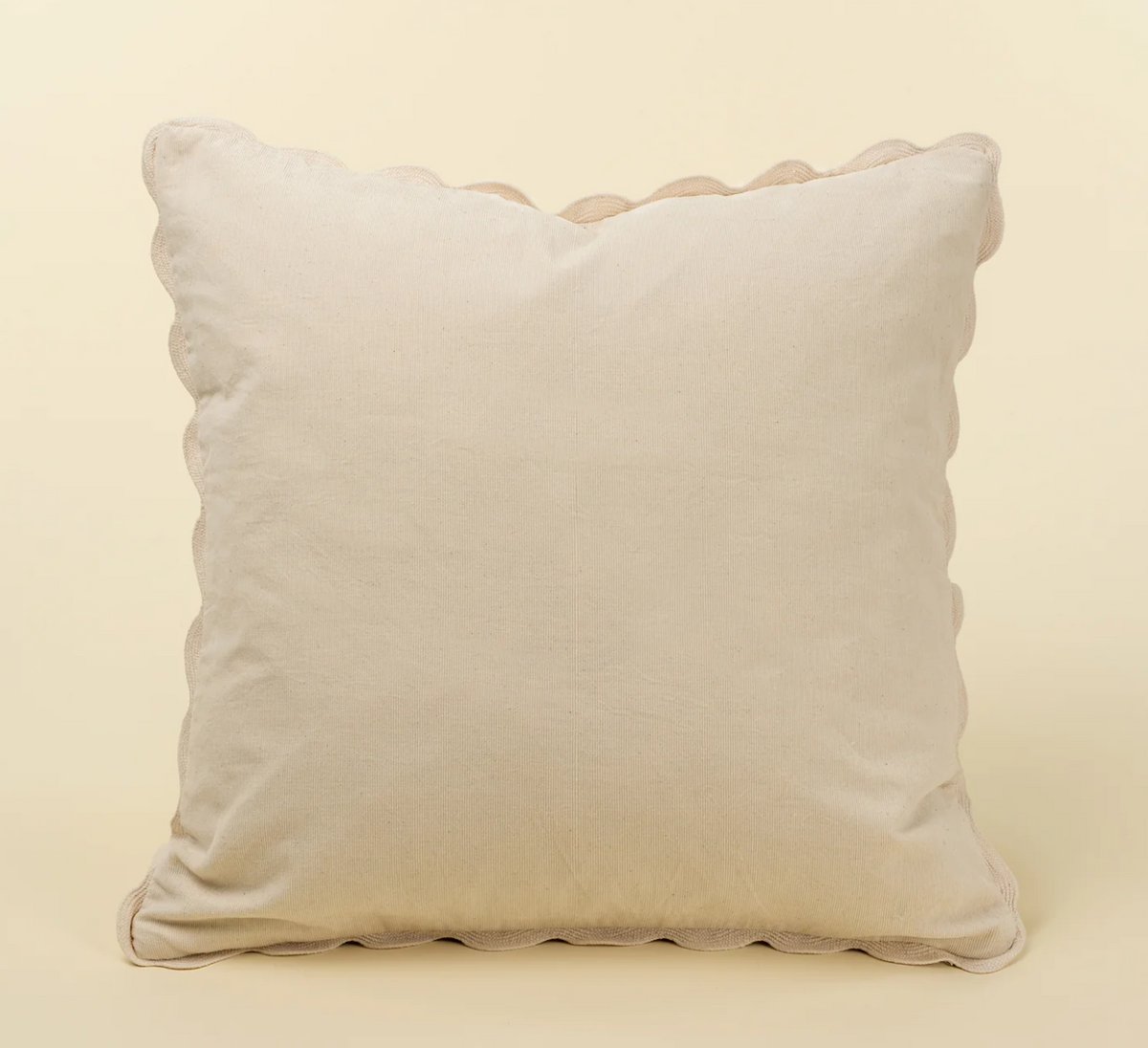 20" Scalloped Corduroy Pillow | 2 Colors