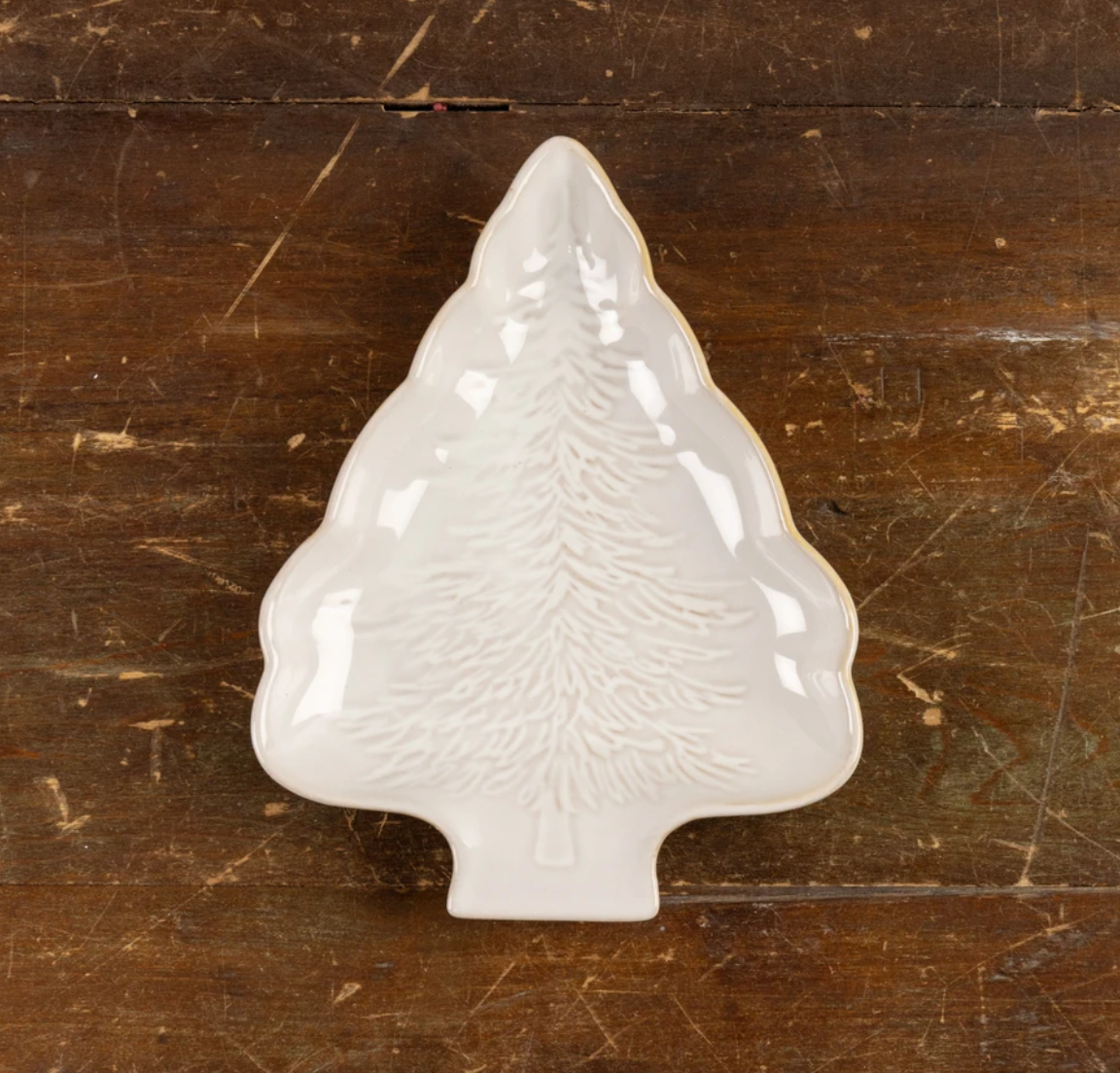 White Ceramic Tree Platter