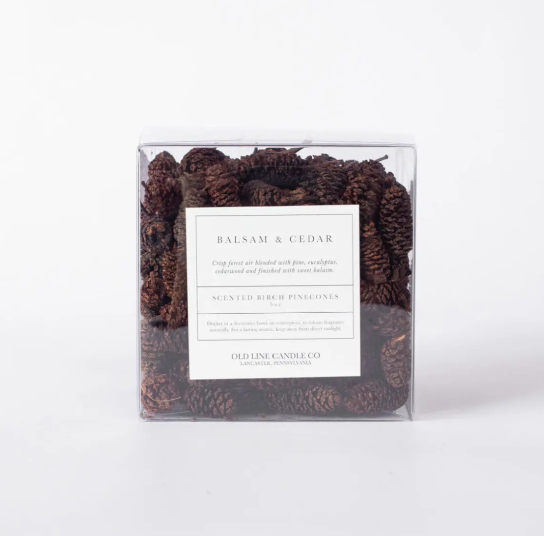 Balsam & Cedar Scented Pinecones