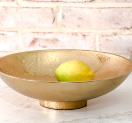 Gold Metal Deco Bowl