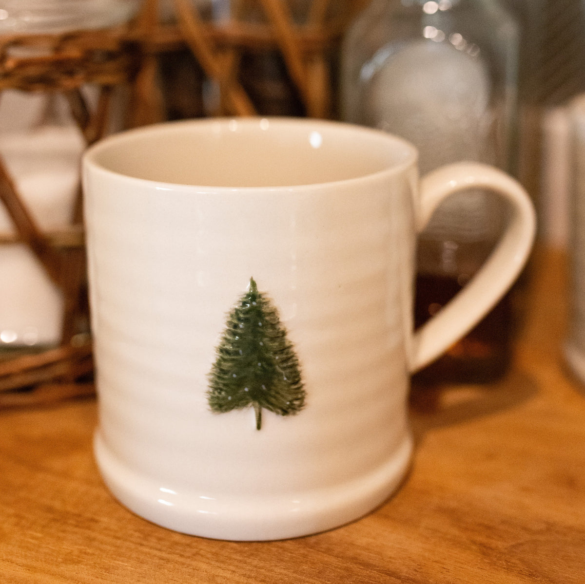 Embossed Christmas Tree Mug
