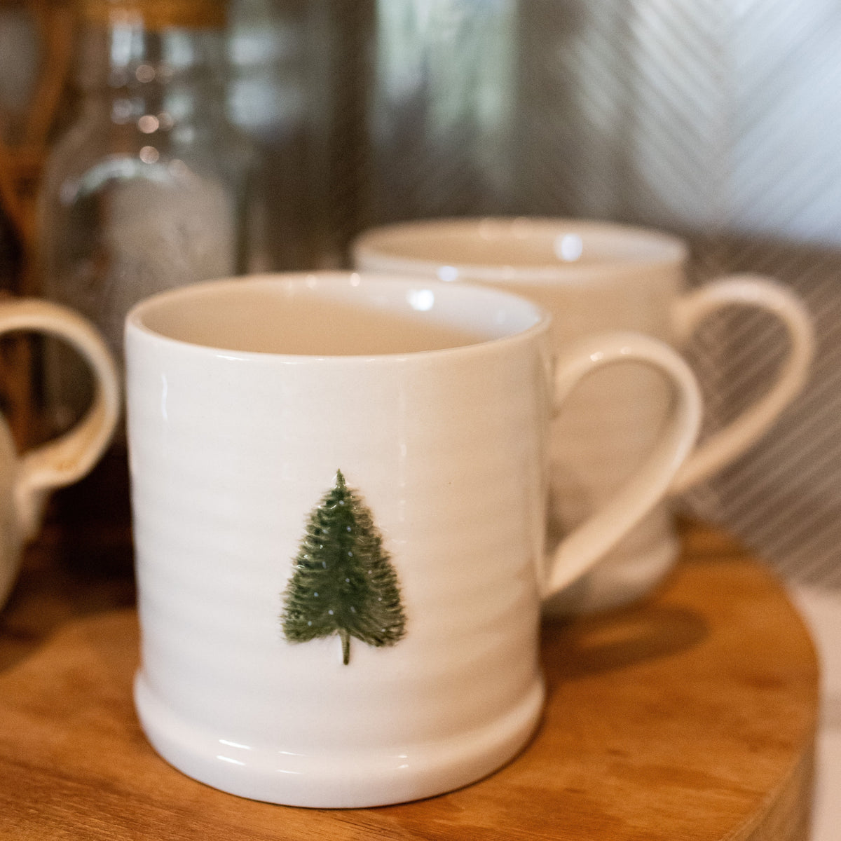Embossed Christmas Tree Mug